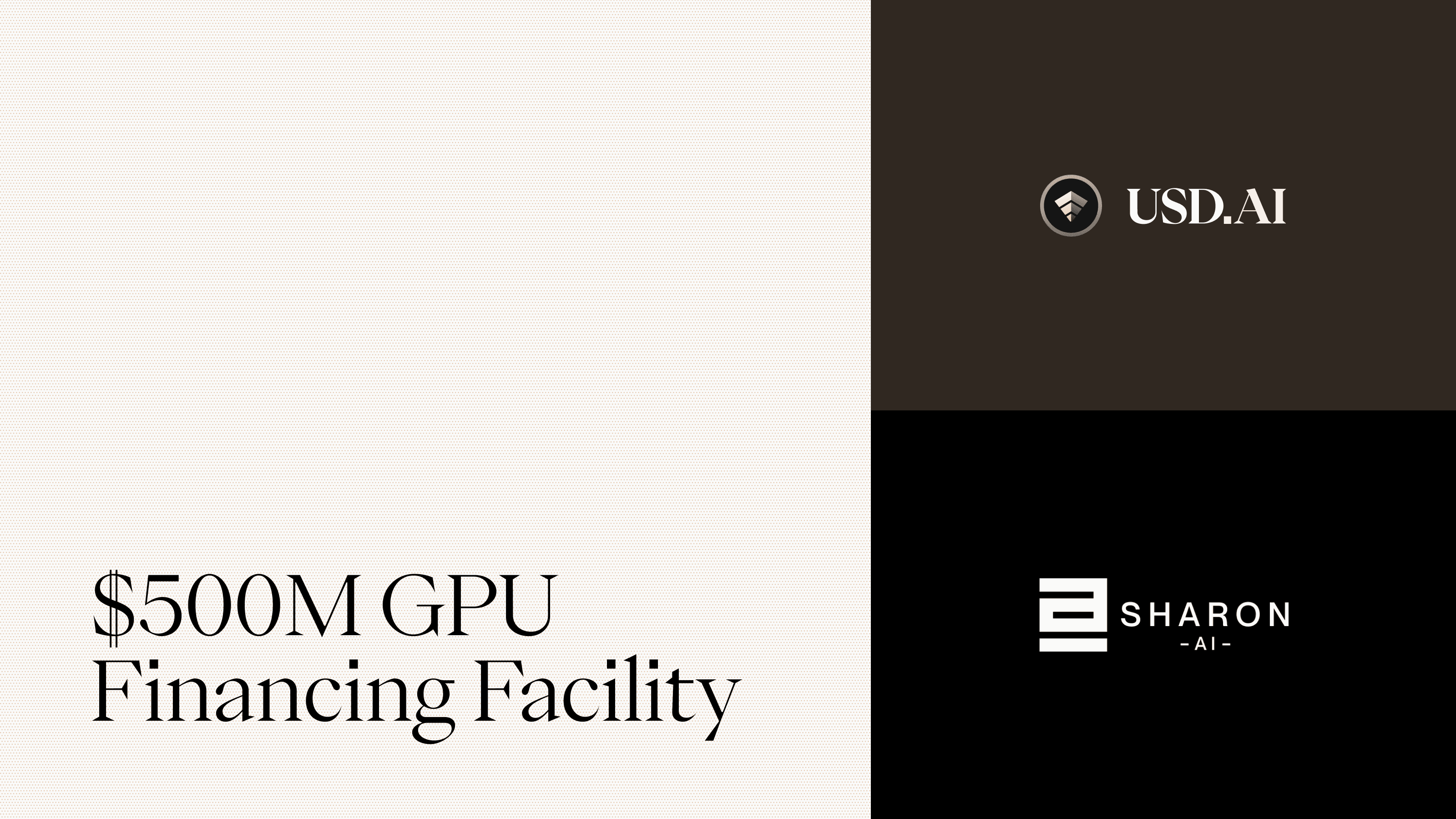 Sharon AI Secures Up to $500M via USD.AI