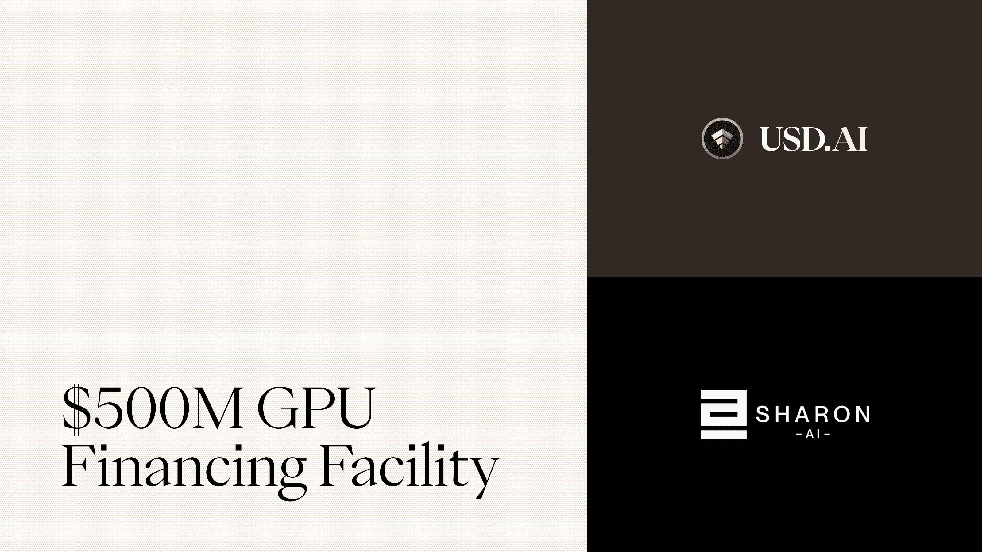 Sharon AI Secures Up to $500M via USD.AI