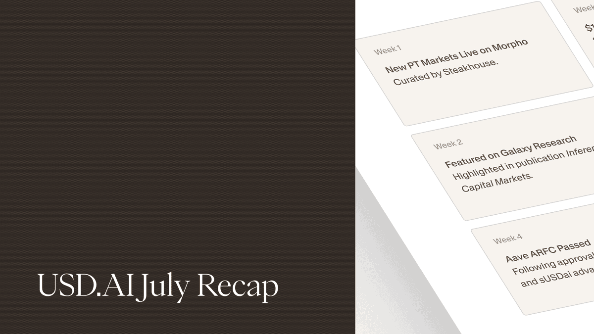 USD.AI July Recap: $81M Deployed Loans