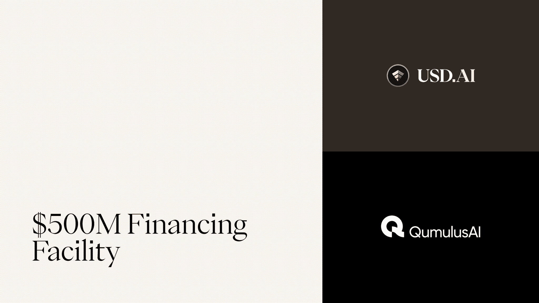 QumulusAI Secures $500M via USD.AI