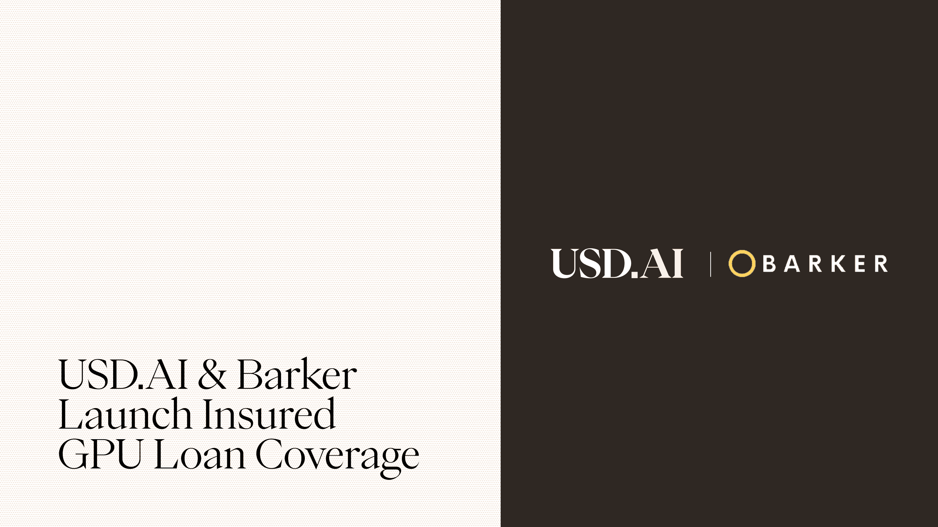 USD.AI & Barker Launch Insured GPU Loan Coverage